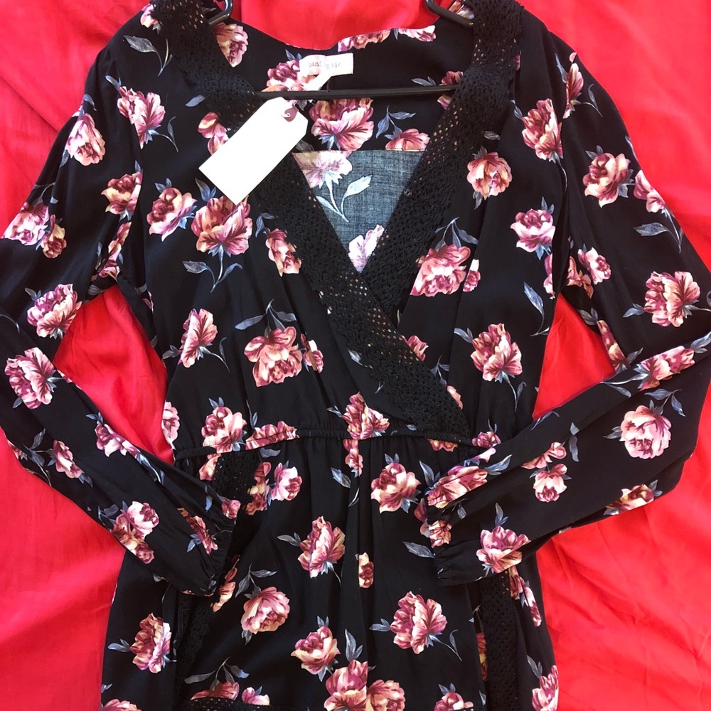 Long sleeve shorts romper